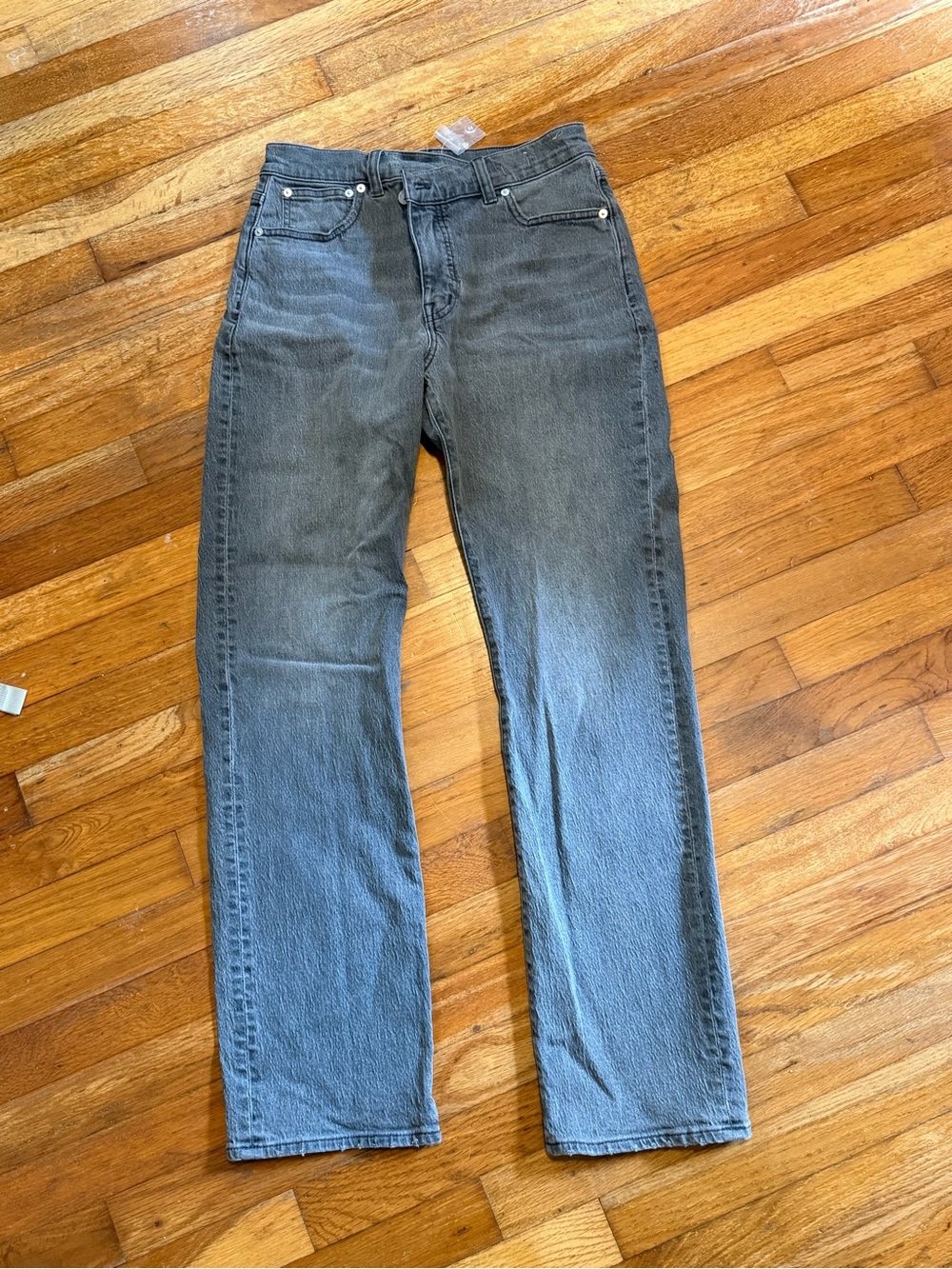 Madewell Classic Straight Leg Gray Jeans